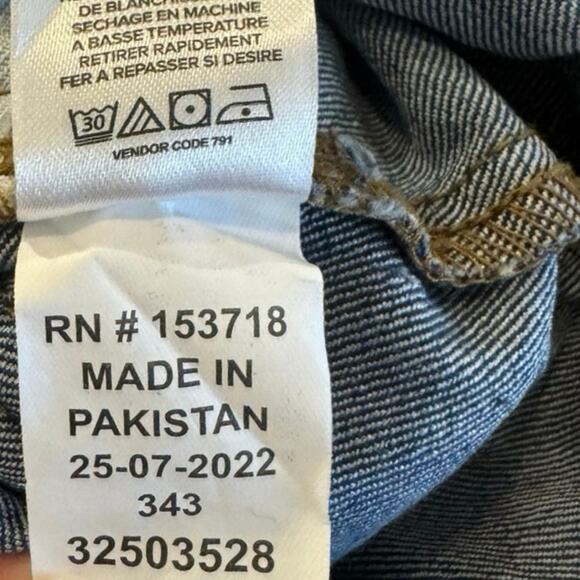 Joe's Toddler Jean Shortalls 6-9 Months Denim Blue Overalls Cuffed - Picture 6 of 6